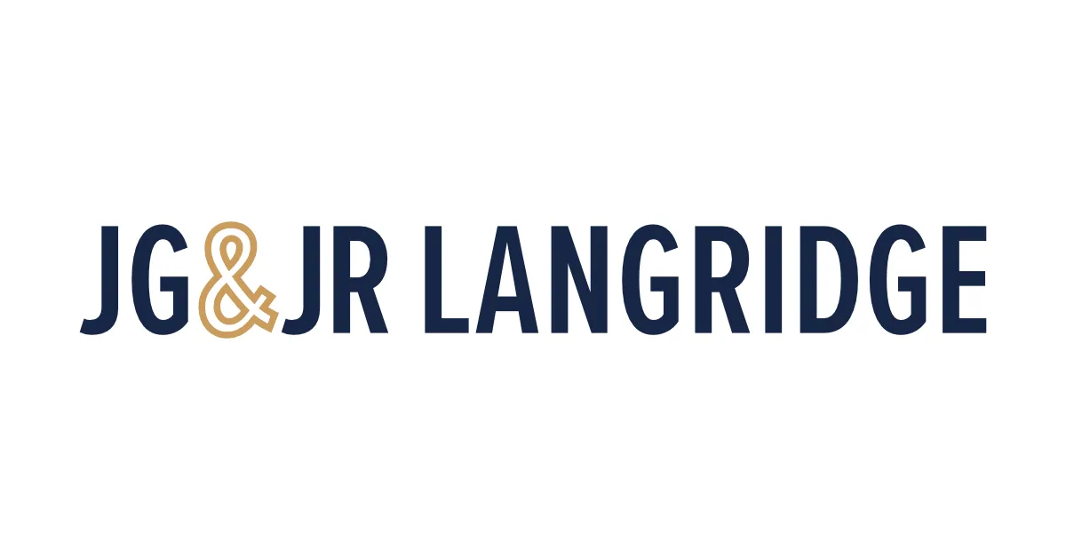The JG & JR Langridge logo, which is just the company name
